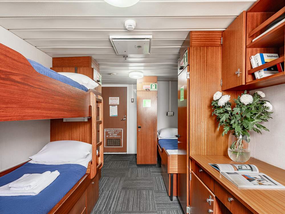 Трёхместная каюта (без удобств) («Профессор Хромов») рис.1