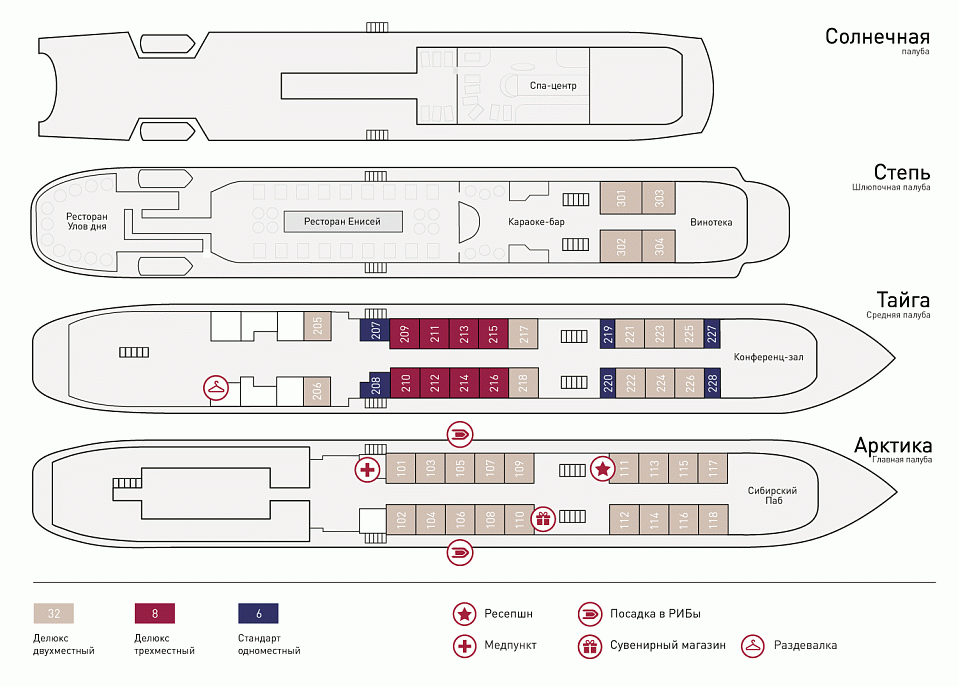 Планы палуб рис.1