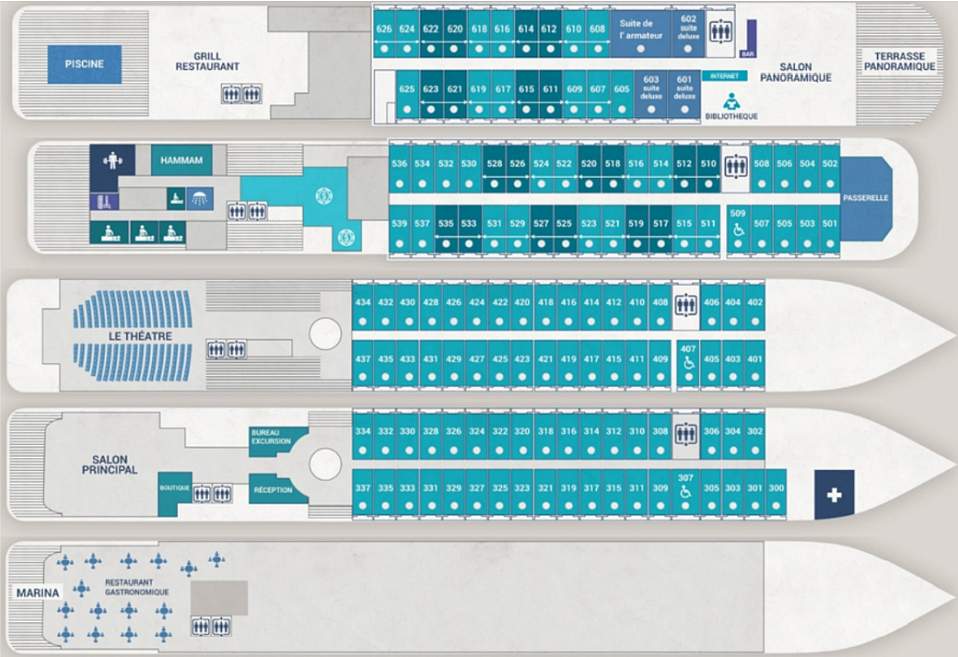 Планы палуб рис.1