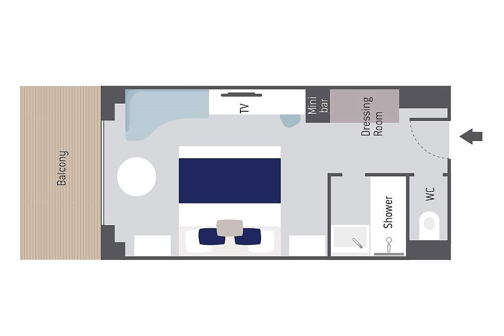 «Престиж» (Lower deck balcony stateroom) (палуба 6) (Le Commandant Charcot) рис.3