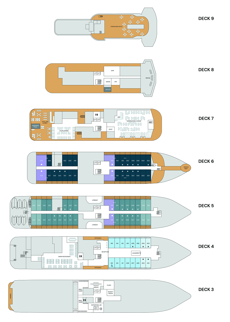 Планы палуб рис.1