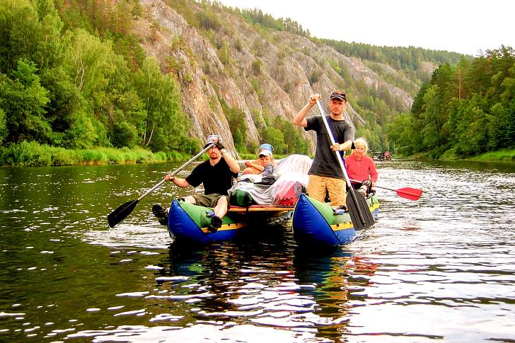 Сплав на катамаранах по реке Белая в Башкирии, 6 дней
