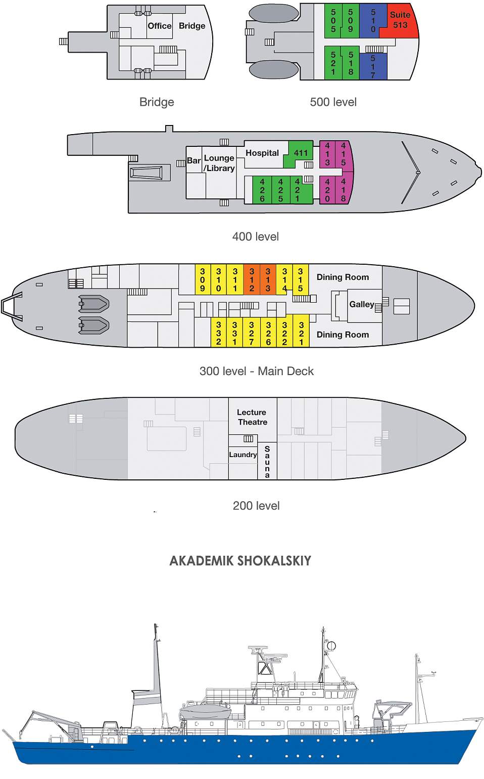 Планы палуб рис.1