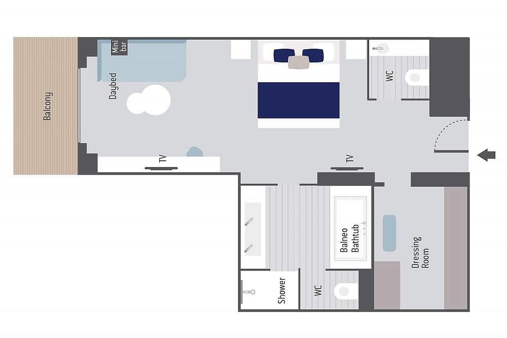 Люкс «Гранд Престиж» (палуба 6) (Le Commandant Charcot) рис.6