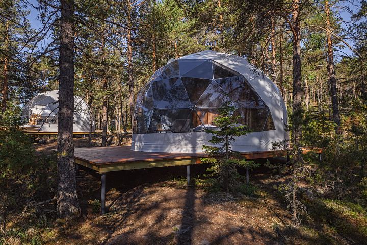 Фото тура: Комбинированный тур в Карелии «Весенние приключения на Ладоге» с проживанием в глэмпинге