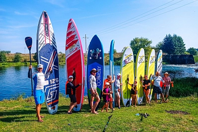 Сплав на SUP-бордах по реке Зуша в Орловской области с проживанием в глэмпинге  рис.1