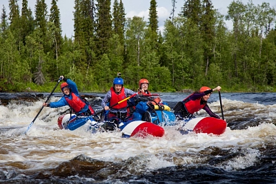 Рускеала в Карелии во время активного маршрута