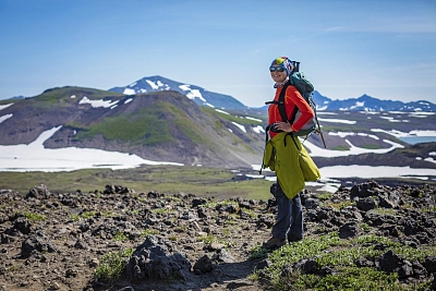 Тихий океан на востоке России во время активного маршрута