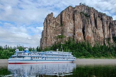 Ленские ландшафты в Якутии во время активного маршрута