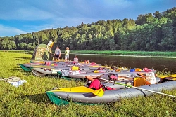Сплав на байдарках по реке Тверца в Тверской области с машиной сопровождения на майские и июньские праздники рис.5